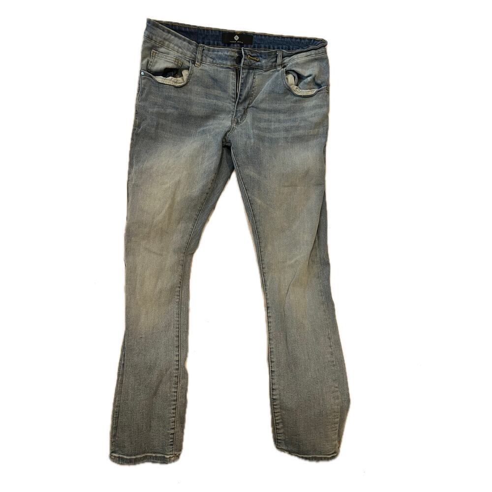 Focus Jeans Distressed Blue Jeans Mens 36x32